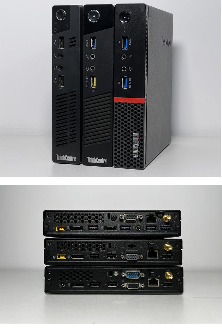 二手95新联想迷你主机微型mini台式机小电脑八代i7办公家用m910q商用