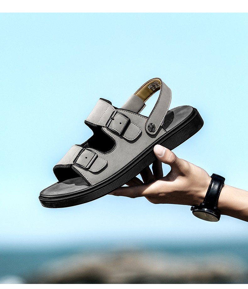 木林森男鞋凉鞋休闲沙滩鞋轻便两用透气防滑凉拖鞋2022夏季新款男士