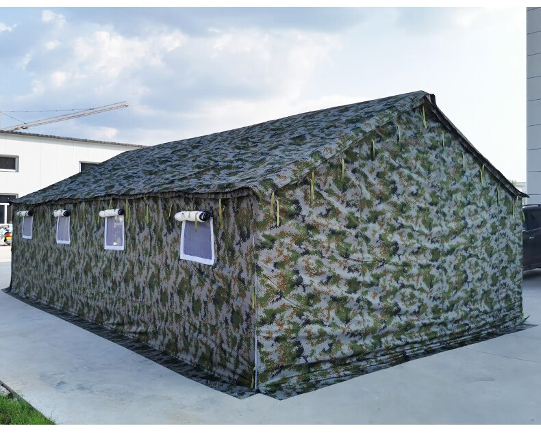 亚图卓凡户外加厚迷彩防雨支架帐篷大型迷彩指挥野营厕所帐篷班用加棉