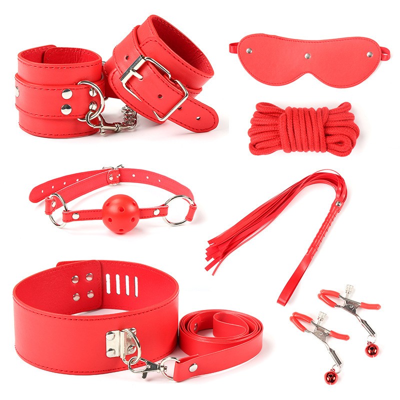 曼唐情趣用品七件套sm另类捆绑玩具套装夫妻情趣品 粉色【图片 价格