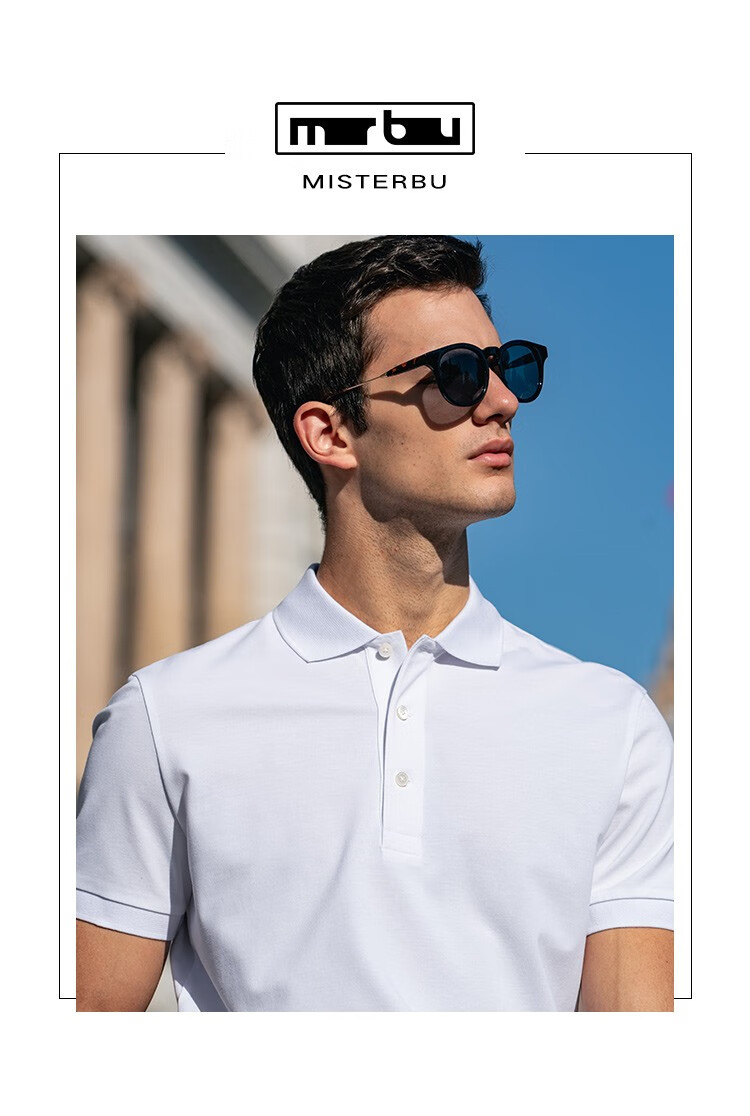 Mr.Bu T-Shirt Spring And Summer Short-Sleeve Polo Shirt, Solid Color Men's Clothing, Middle-Aged Casual Undershirt, Deep Royal Blue, L/175 13