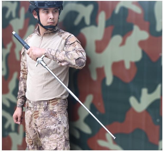 carina duek伸缩甩棒防身实心棍实心长刀挡棍甩棍自卫合法车载用品辊