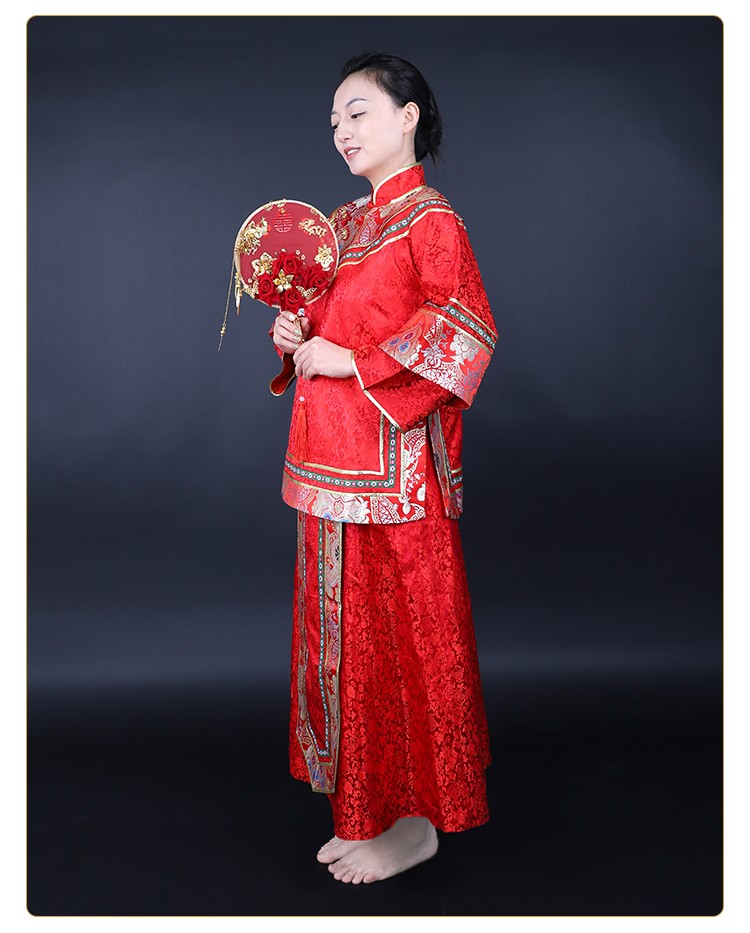 瑞蚨祥秀禾服新娘 2022新款中式婚纱结婚礼服 古装旗袍婚礼服嫁衣