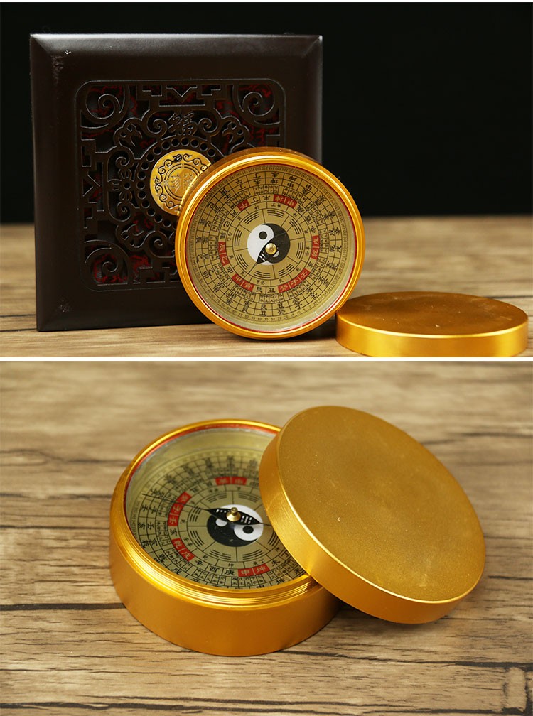 超长指针八卦罗盘风水盘高精度随身携带迷你纯铜小号三寸二寸8寸八寸