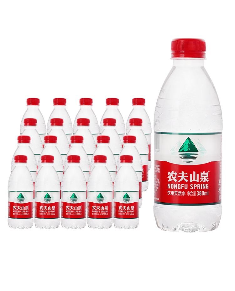 樱安娜 整箱小支装家庭饮用水企业团购饮用水 矿泉水380ml*24瓶*3箱