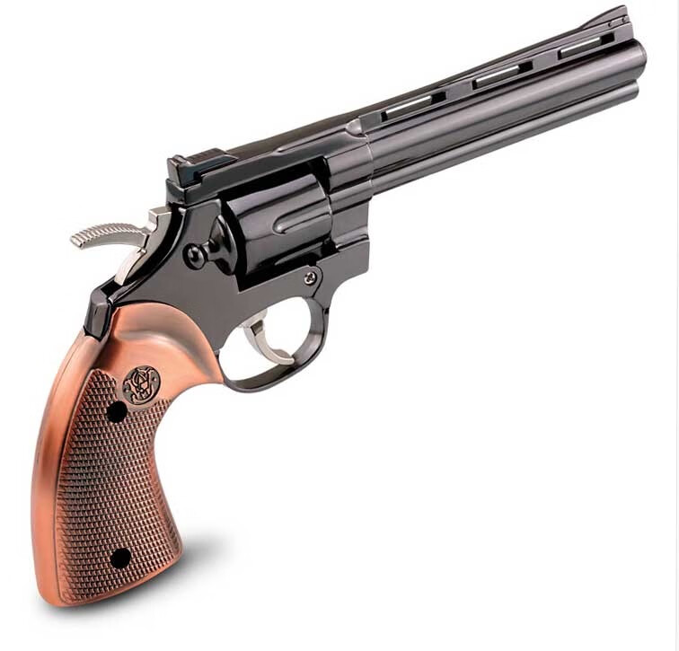 05蟒蛇357模型真手抢玩具全金属合金枪 不可发射 抛壳p226黑色 合金箱