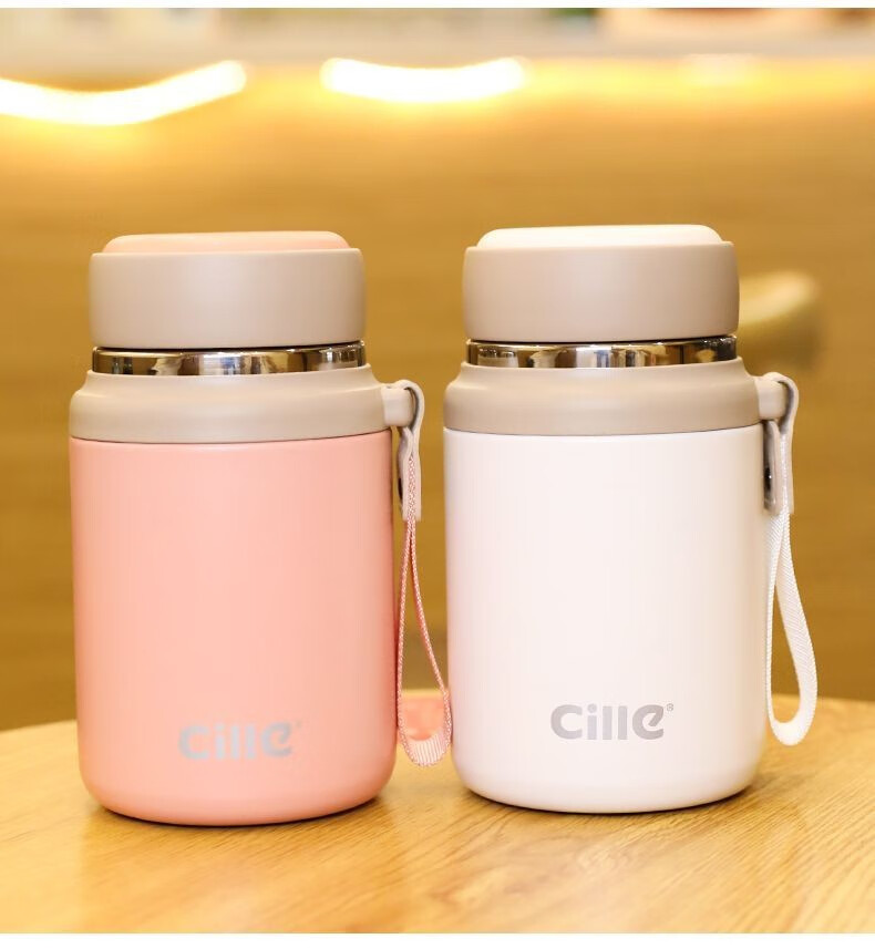 希乐(cille) 希乐316不锈钢保温杯女士高颜值水杯男学生户外便携茶水