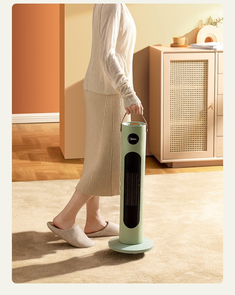 美的(midea) 取暖器家用立式大面积劲暖节能暖风机卧室速热电热器暖气