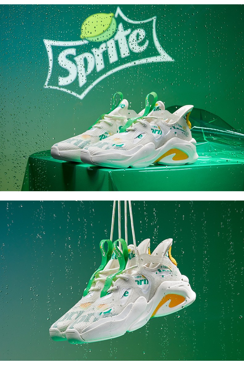 安踏雪碧联名款女鞋休闲鞋女2020夏季新款霸道威峰系列国潮板鞋老爹鞋