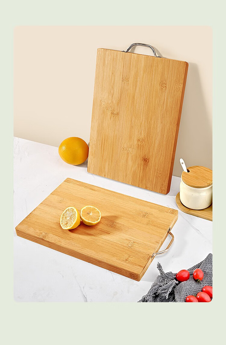 家用切菜板水果砧板实木案板厨房竹占板刀板粘板 实心碳化菜板36*23