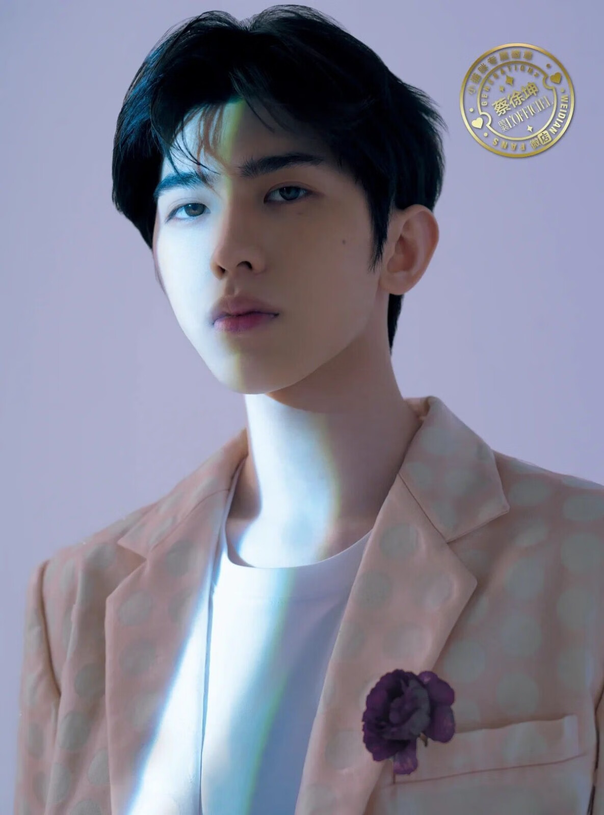 智族gq8月 蔡徐坤封面 店赠蔡徐坤海报 明信片2021年7/8月世界时装之