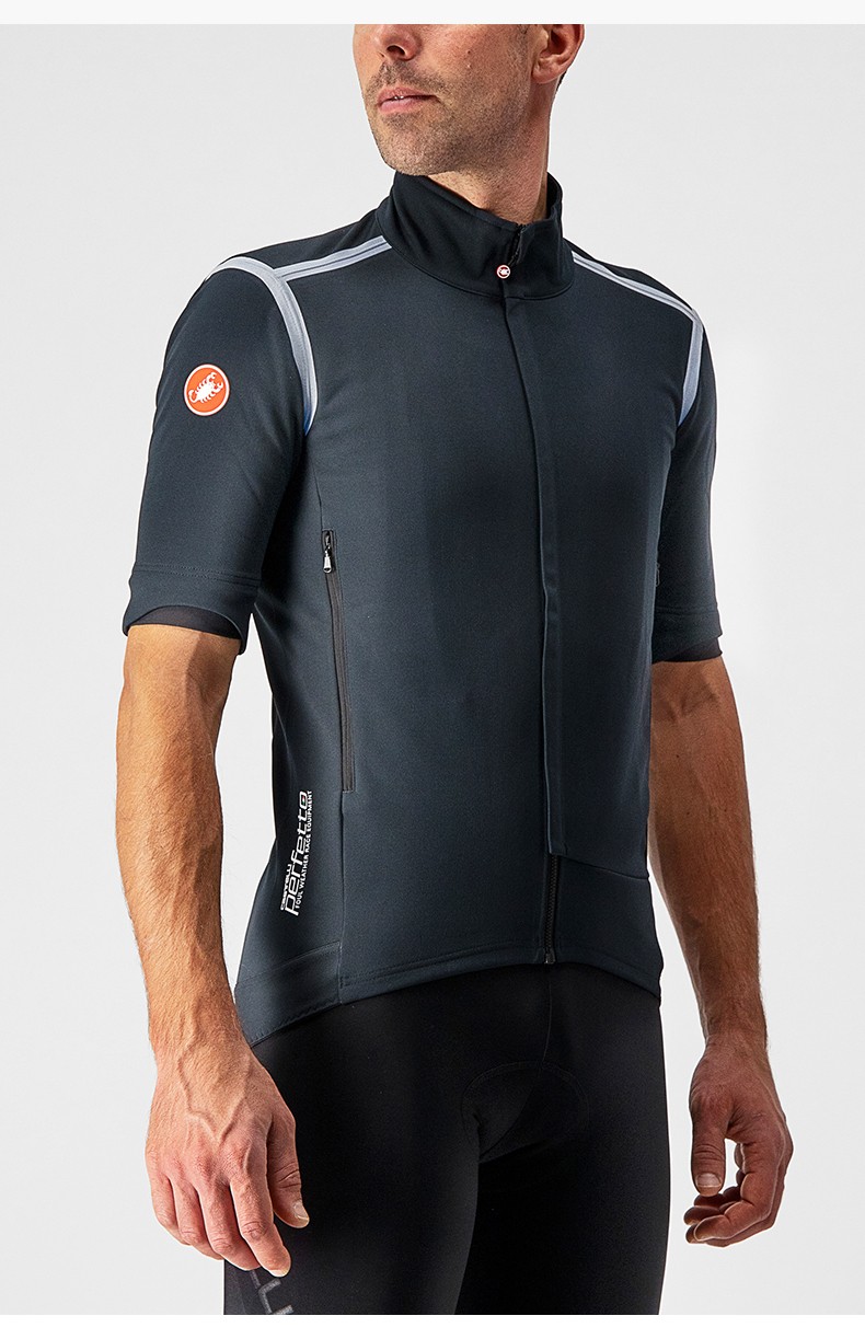 蝎子castelli秋冬男快步赛事同款设计长短袖骑行服外套4519501亮黑085