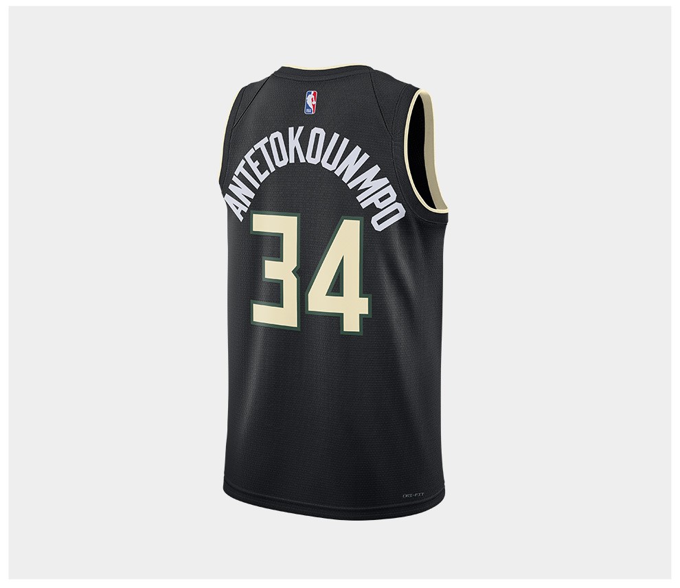 jordan nba swingman jersey 2020赛季密尔沃基雄鹿队男子球衣cv9484