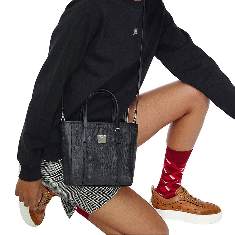 mcm新款菜篮子女包单肩手提包迷你tonivisetos托特包mwpaatn04棕色