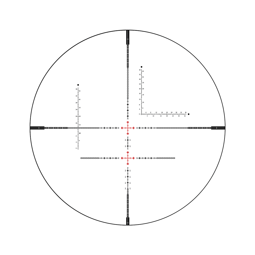 ir速瞄高抗震高清晰十字镜防水充氮薄壁瞄准器16x24ir双钉皮轨高宽20