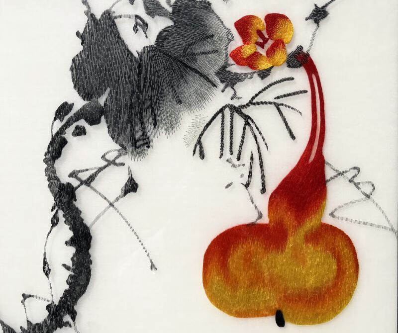 汉宫苏绣成品挂画纯手工刺绣葫芦精品14丝福禄图新中式客厅玄关餐厅