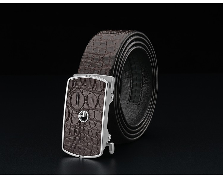 金利来皮带自动扣商务腰带养殖鳄鱼皮轻奢男士皮带礼盒送礼情人生日