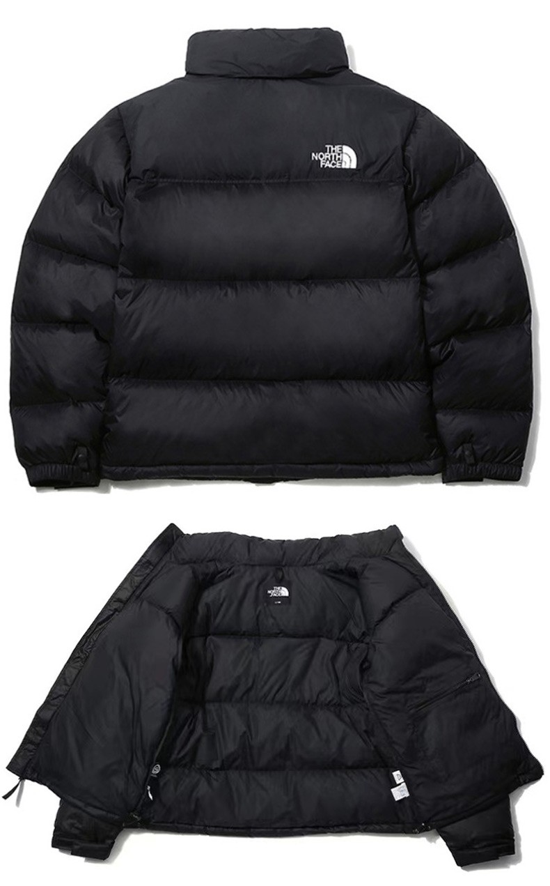thenorthface北面保暖1996羽绒服情侣外套男女同款韩版黑色s建议55kg