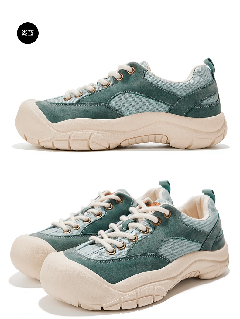 feiyue飞跃休闲鞋女鞋2022春秋厚底鞋子时尚潮酷大头鞋学生鞋湖蓝34