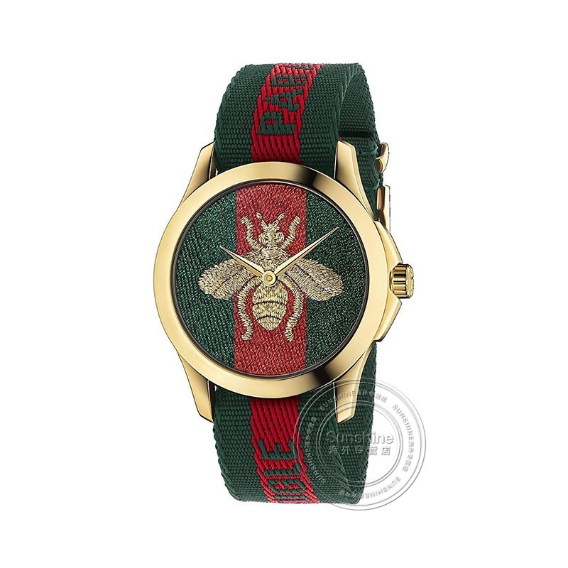 古驰gucci手表gtimeless系列小蜜蜂动物图案男女表中性款休闲时尚腕表