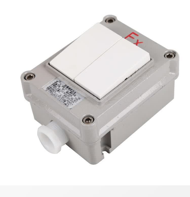 防爆开关单联控制墙壁插座面板86型照明空开暗装明装工业220v三相 三