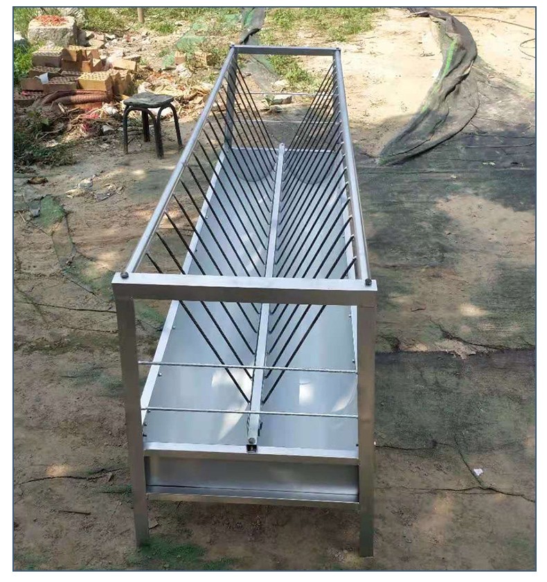 耐尔尼羊槽食槽喂羊槽双面羊食槽羊用食槽输送带架子羊用饮水槽羊用