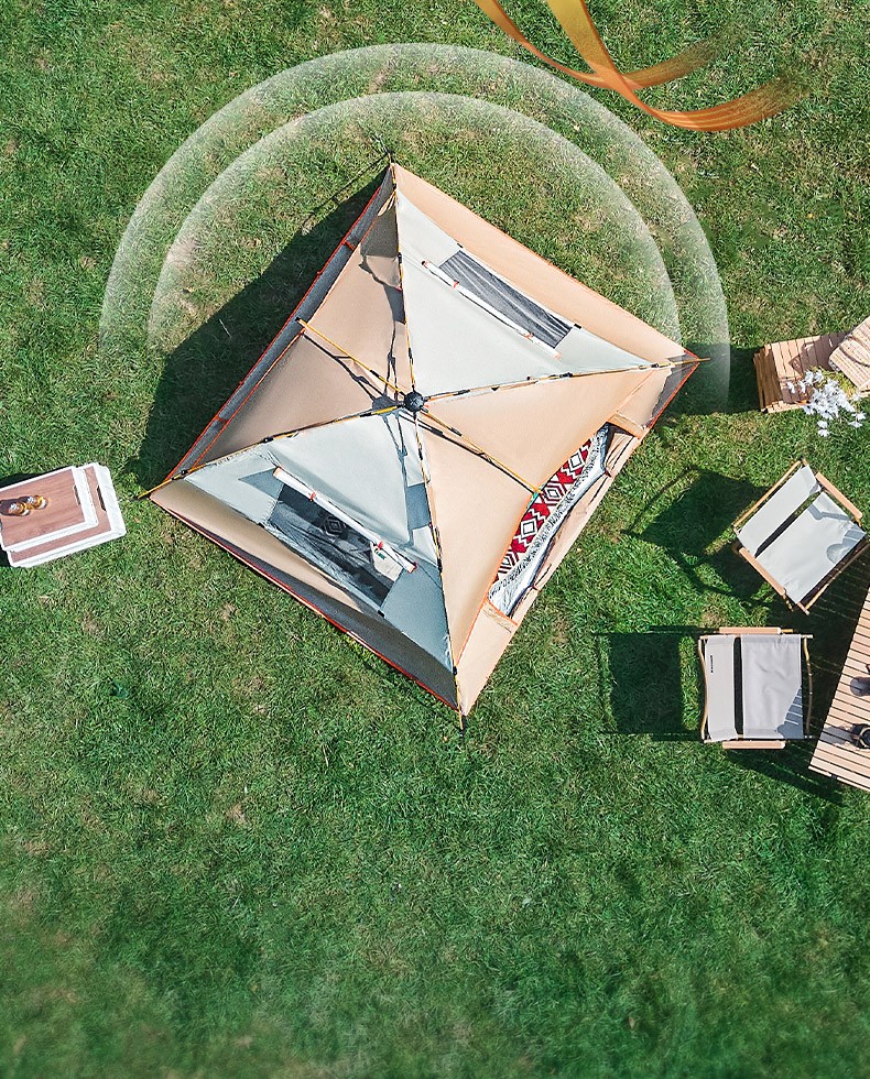 俏蕊(locamo) 帐篷户外帐篷3-4人野外露营全自动速开轻奢免搭建多人