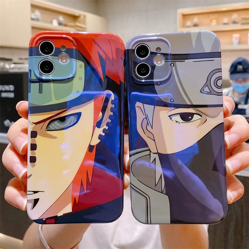 墨迪苹果13手机壳iphone13promax火影忍者蓝光潮鸣人全包镜头13pro防