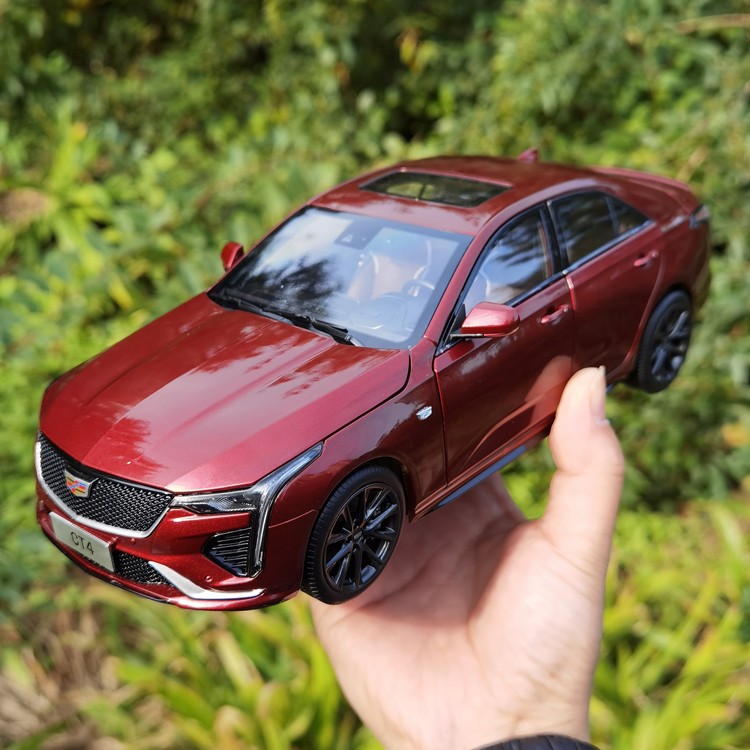 凯迪拉克ct4车模原厂118上汽通用cadillac合金轿车汽车模型红色