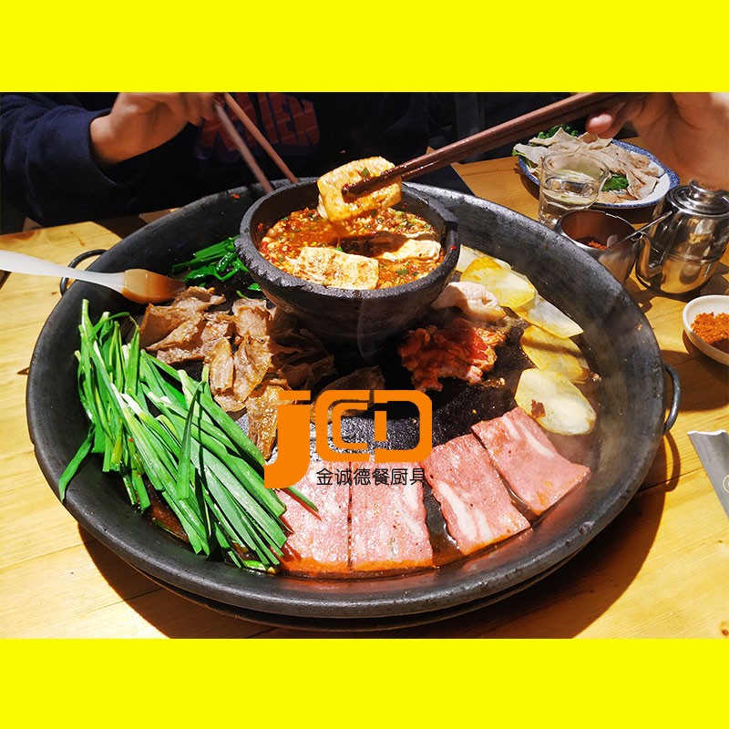 贵州烙锅两层织金土砂锅活油三层沙锅接油盘锅圈汤锅同款两层锅开锅接