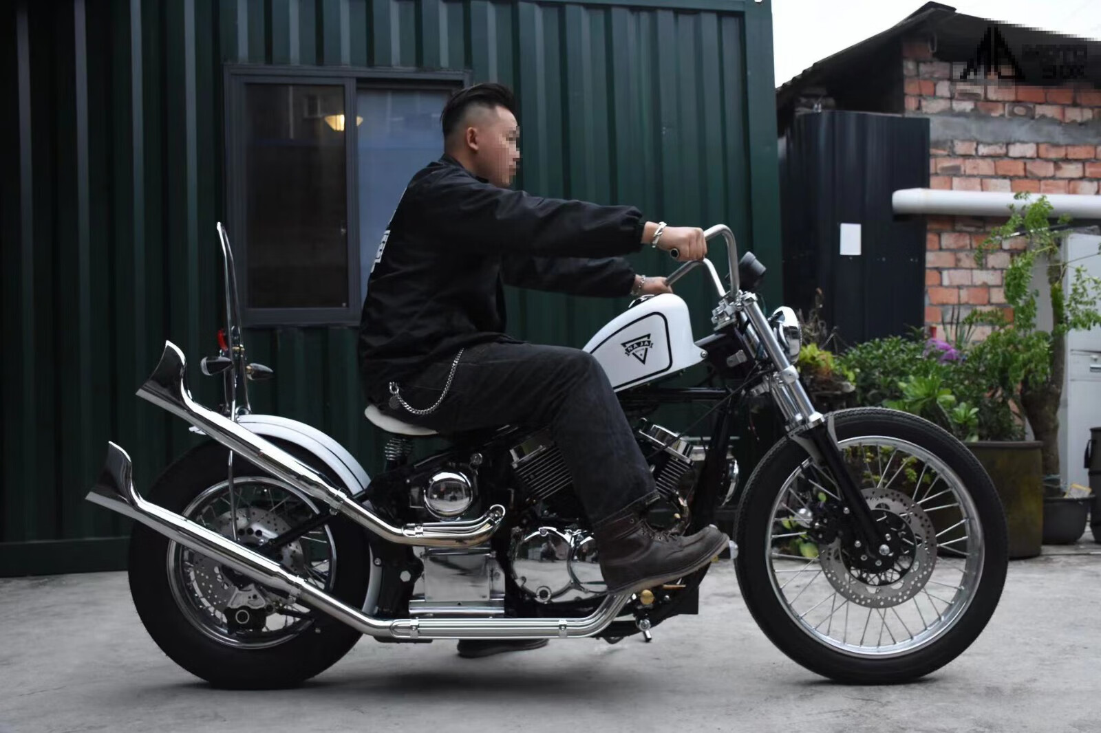 适用于柴特娜迦250 naja 改装车把 龙头手把方向把 握把复古改装零式