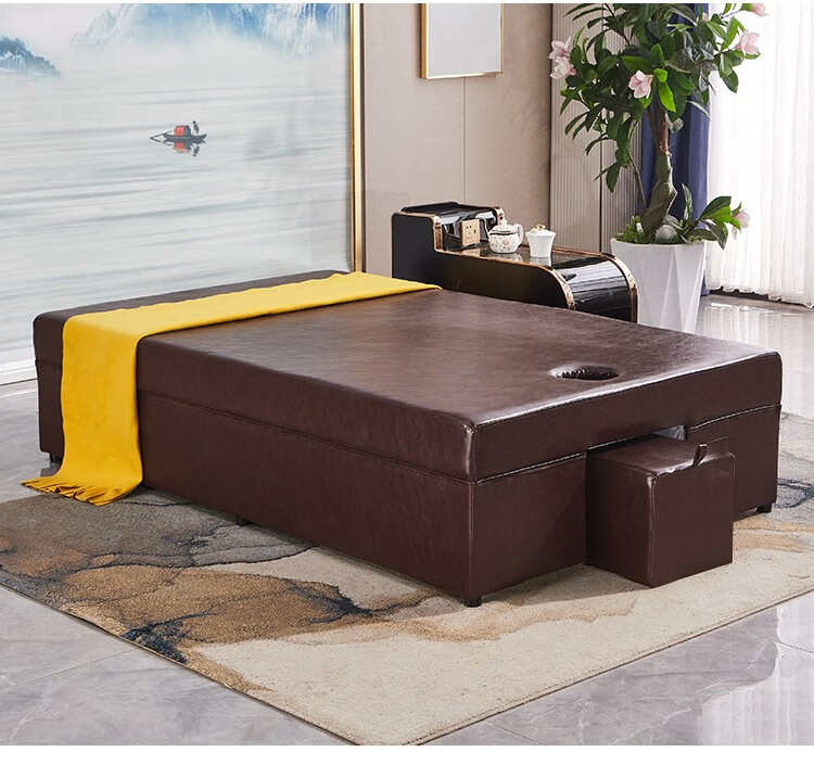 新yy家泰式按摩床推背理疗床足疗踩背按摩床美容院spa床定制浴池休息