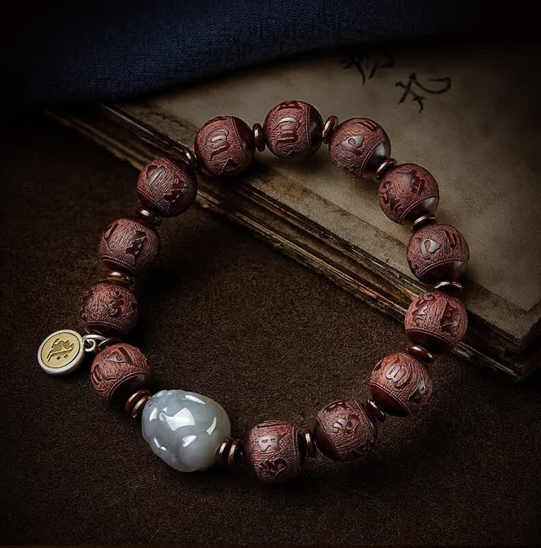 克拉苏crassus小叶紫檀手串十二生肖手链男新款简单大方佛珠手饰生日