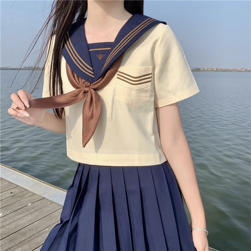 半身裙女春秋天学生校服包臀百褶裙套装小个子超短裙性感一步a字裙子