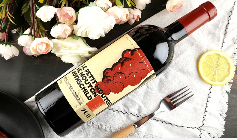 木桐酒庄副牌小木桐红葡萄酒法国原瓶进口红酒750ml2010年副牌