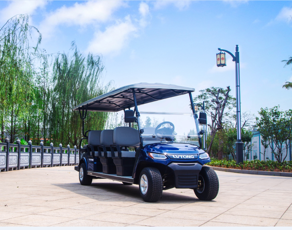 绿通lvtong房地产豪华看房电瓶车8人座旅游观光车观光四轮电动车