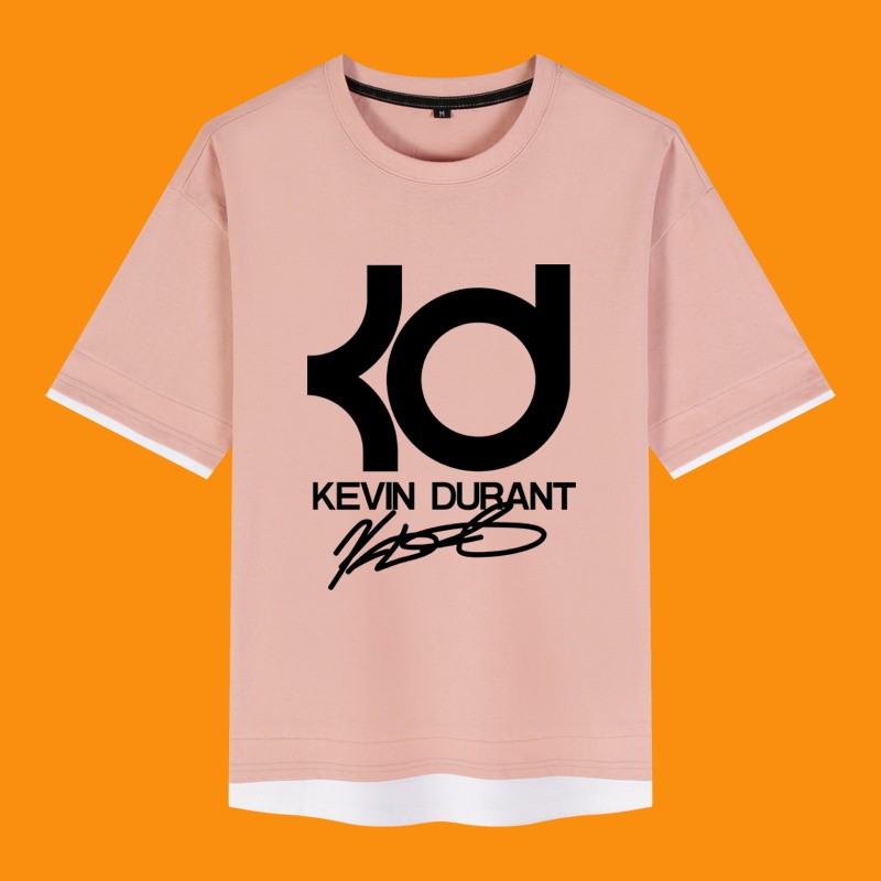 杜兰特kd标志球衣训练服夏季新款大码短袖篮球周边肥版t恤青少年学生
