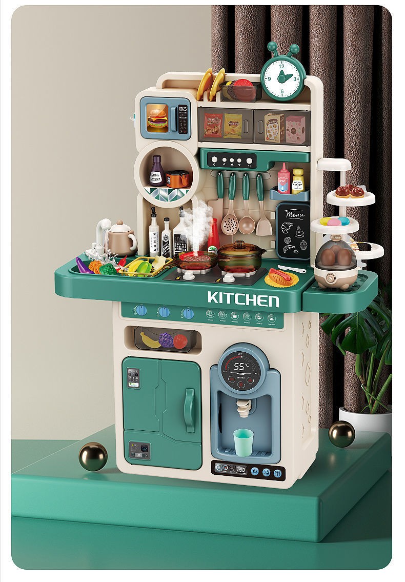 儿童大号厨房玩具3岁女孩过家家仿真厨具套装迷你厨房仿真煮饭套男孩