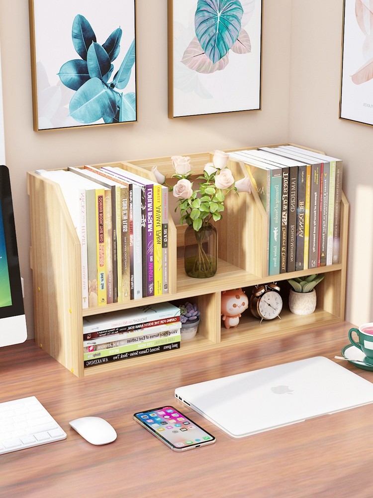 学生用书桌上的桌面书架办公室简易小型多层置物架子儿童收纳整理