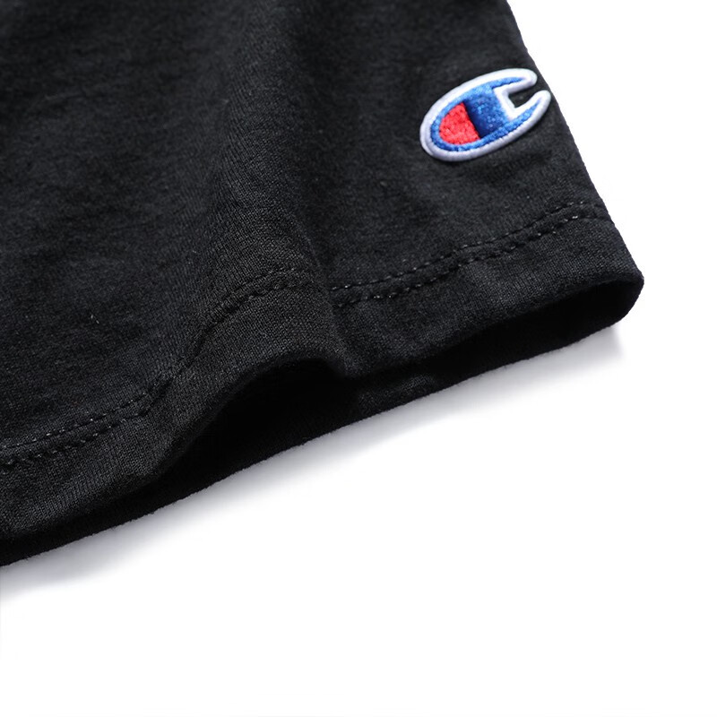 champion/冠军草写logo短袖t恤男女 潮牌新款夏情侣半袖圆领体ins潮