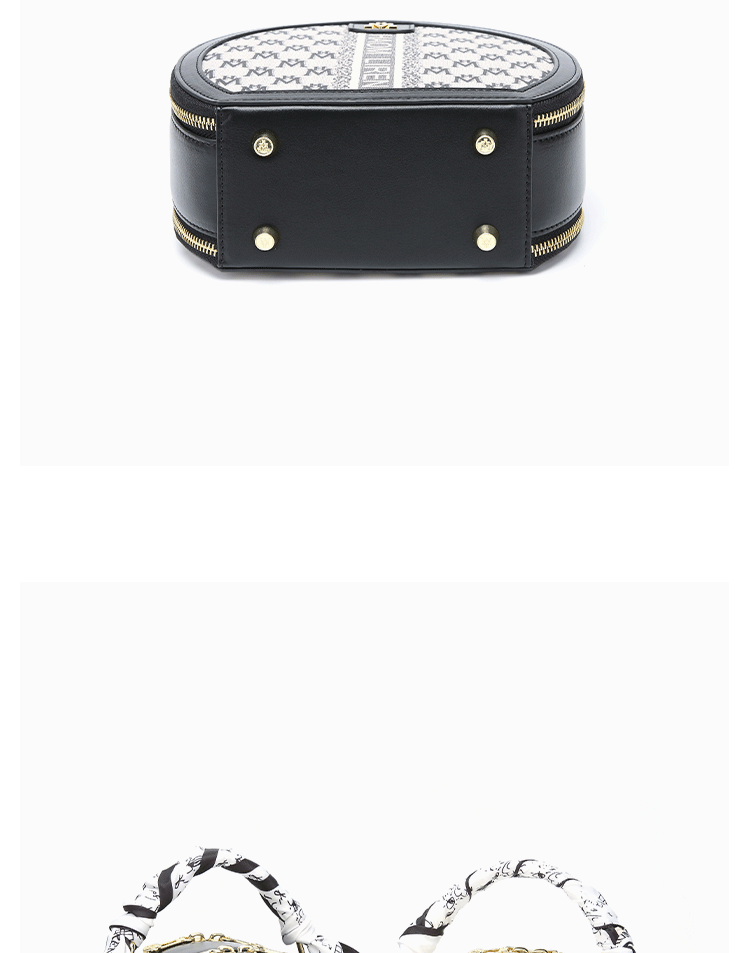 香港hm女包新款小圆包时尚手提轻奢单肩斜挎圆饼苹果包5263黑色