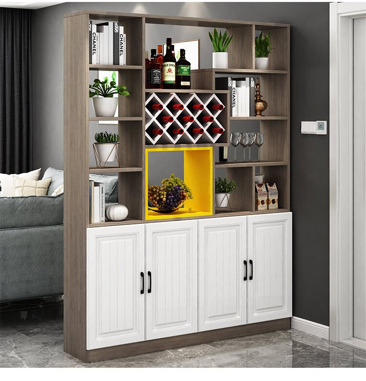 阳春沐酒柜客厅玄关柜一体储物柜生态板欧式入户隔断柜装饰屏风间厅柜