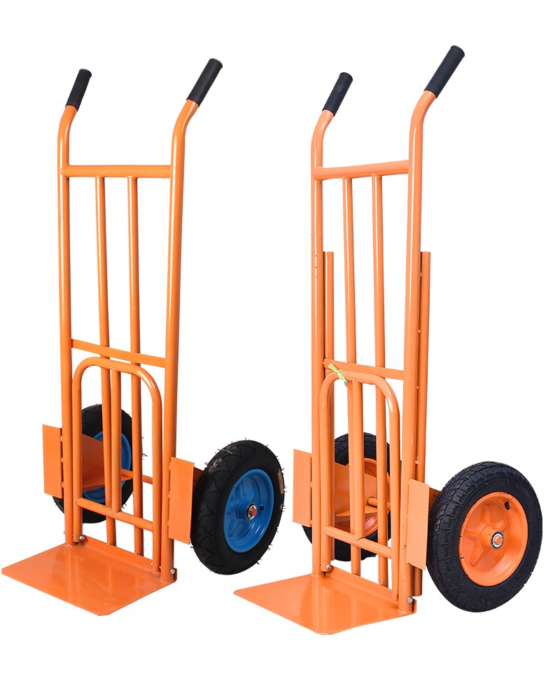 捷安瑞手推车拉货推车老虎车耐磨脚轮双轮拉货车钢管拉货车平板车充气