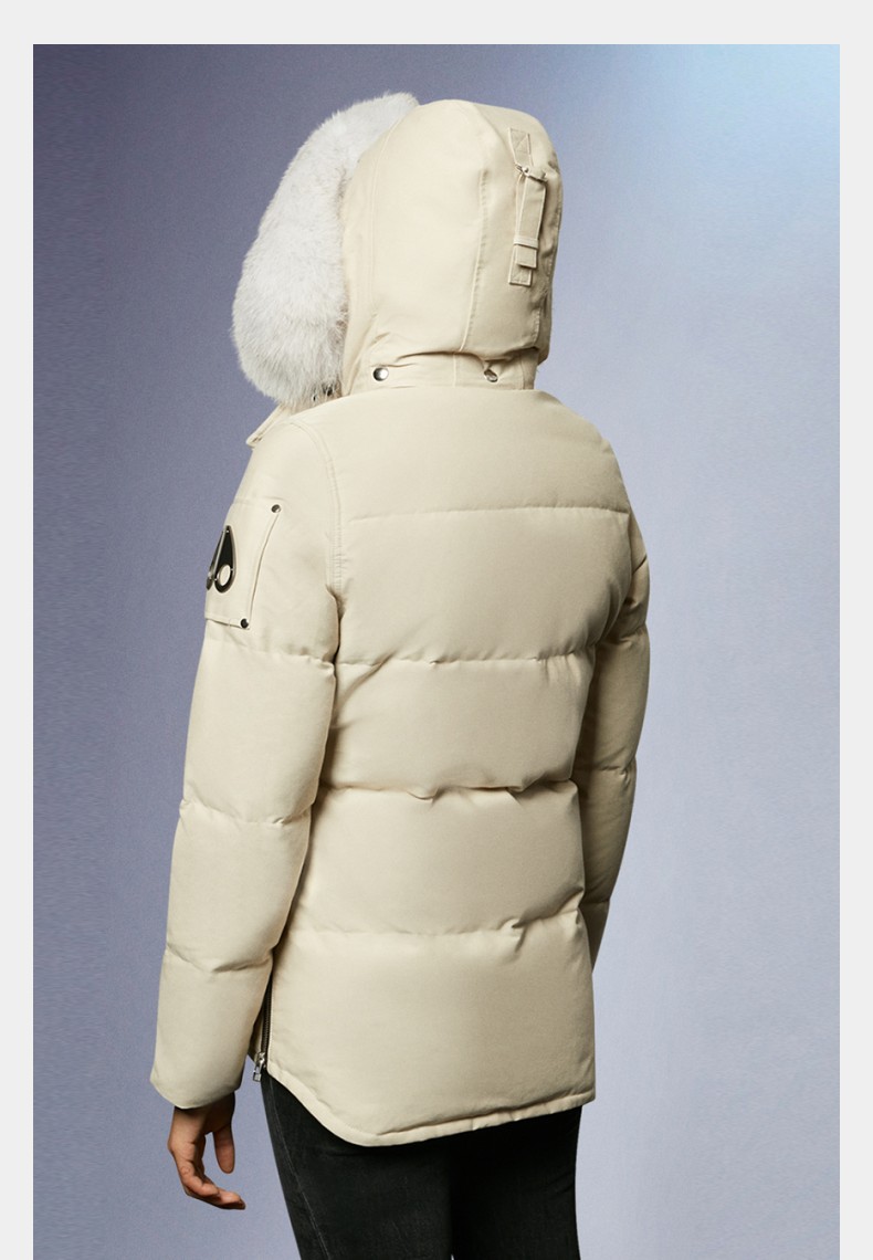 moose knuckles 3q 女士羽绒夹克外套 军绿色/自然色狐毛 xl【图片