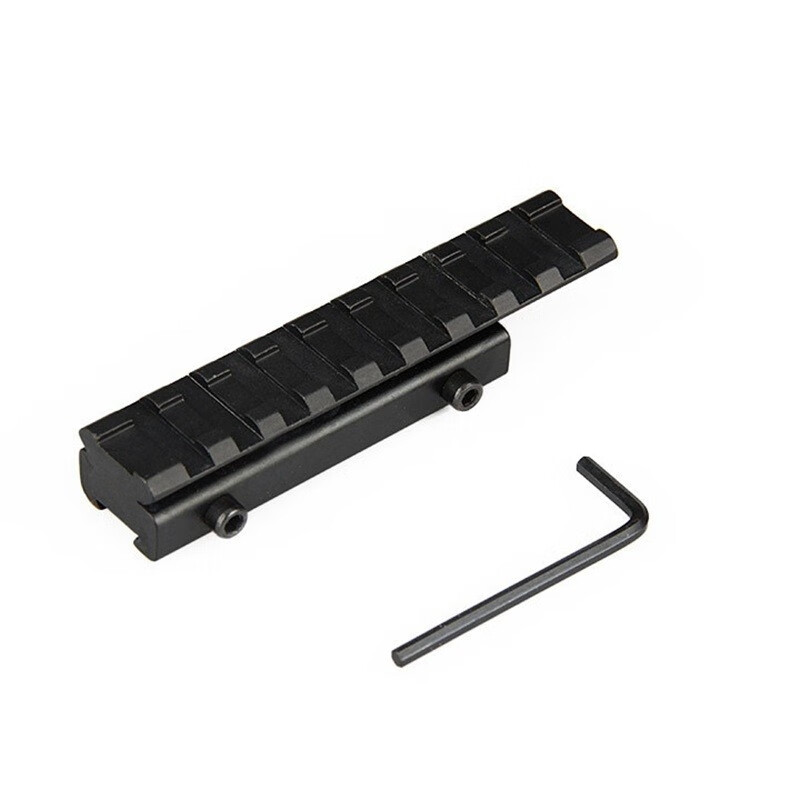 瓦西里瞄准镜燕尾皮轨增高桥转换架瞄准器附件11mm转20mm鱼骨侧翻导轨