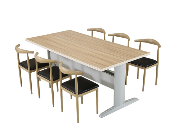 【送货上门】 青鸟飞鱼 定制图书馆阅览桌带灯读书桌钢木源头厂家可出