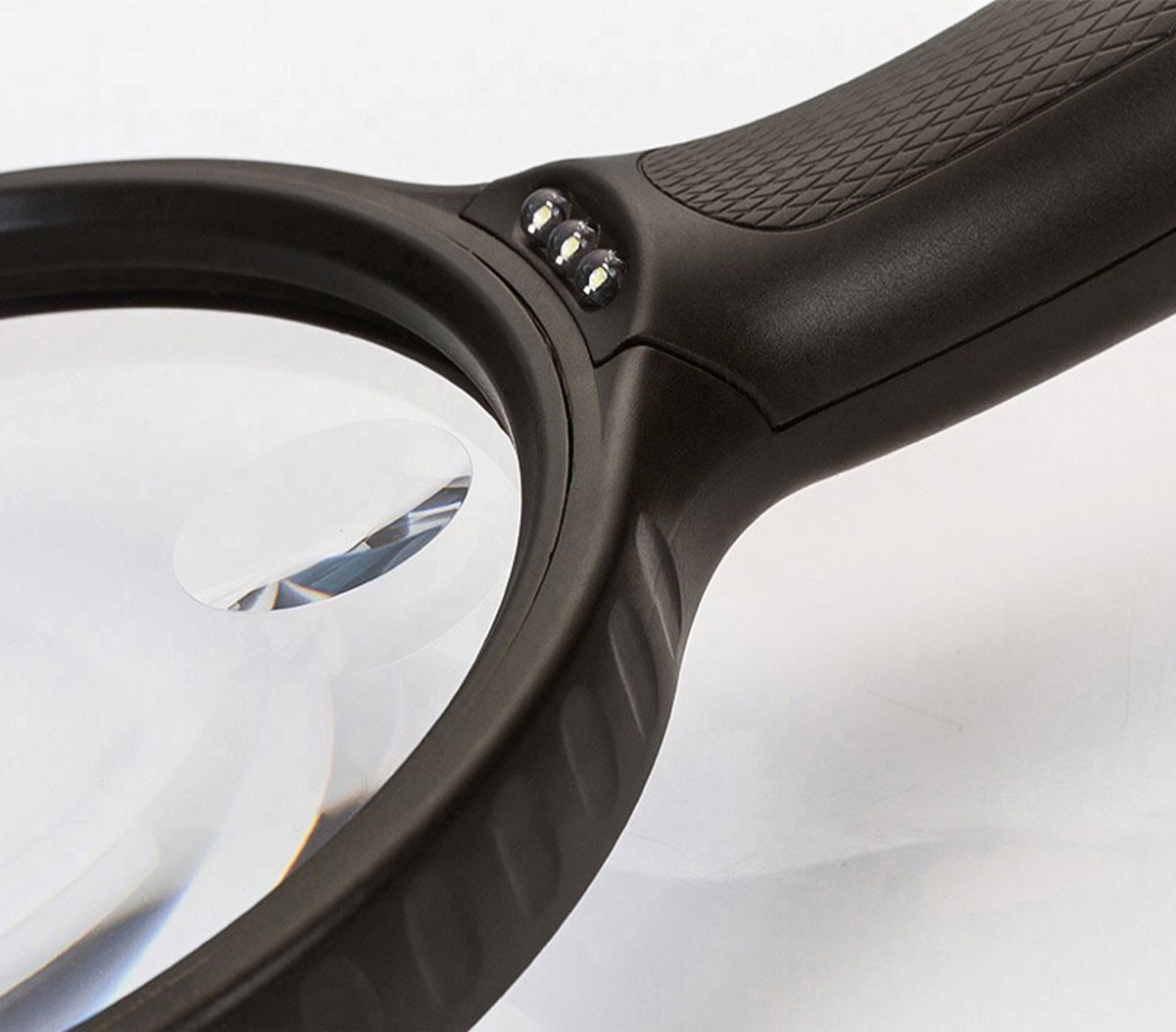 手持放大镜138mm特大直径1000高清高倍100老人阅读看报20老年儿童学生