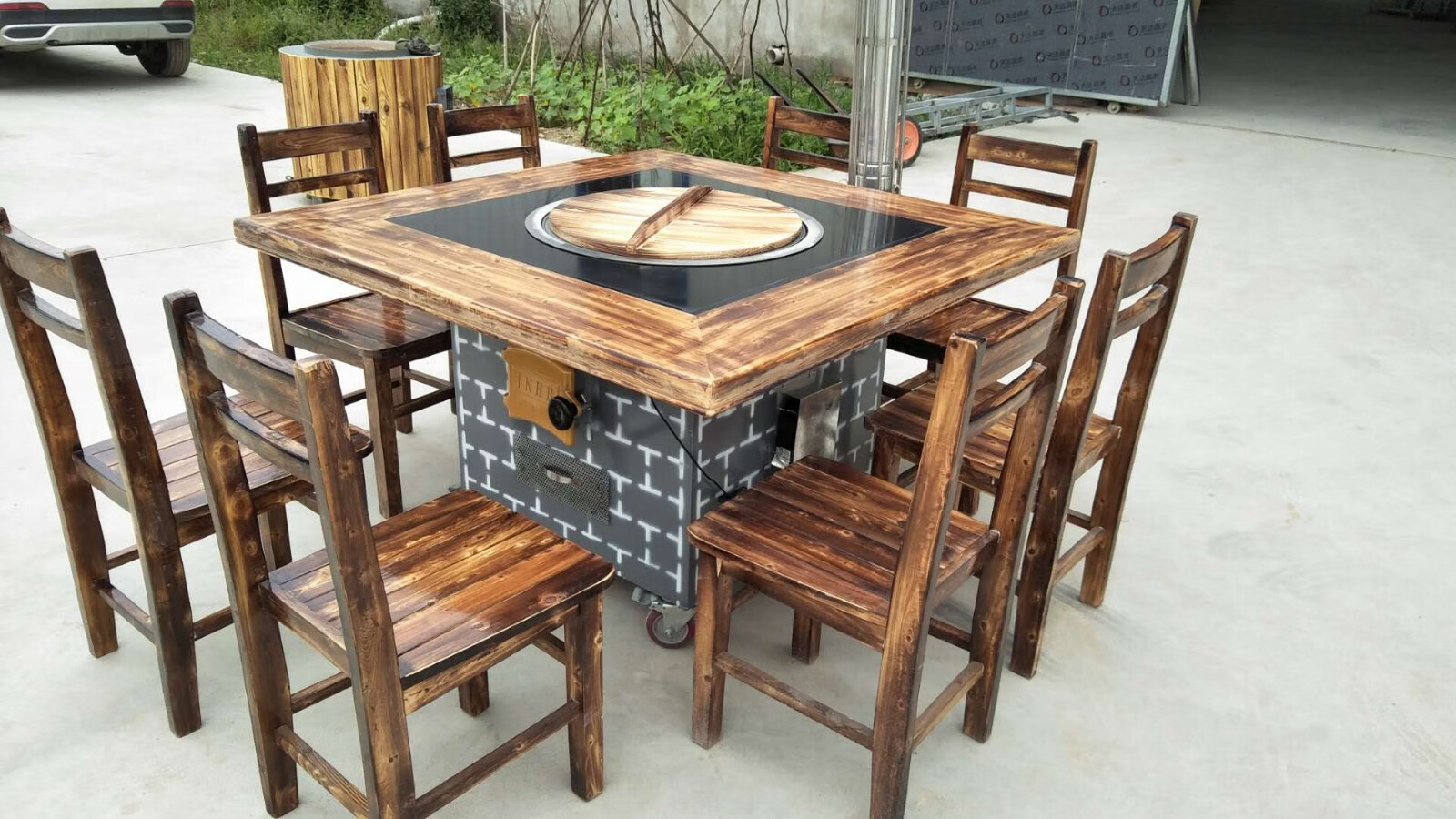 【可移动柴火鸡土灶台】农村柴火灶家用大锅台铁锅炖户外节能省柴带鼓