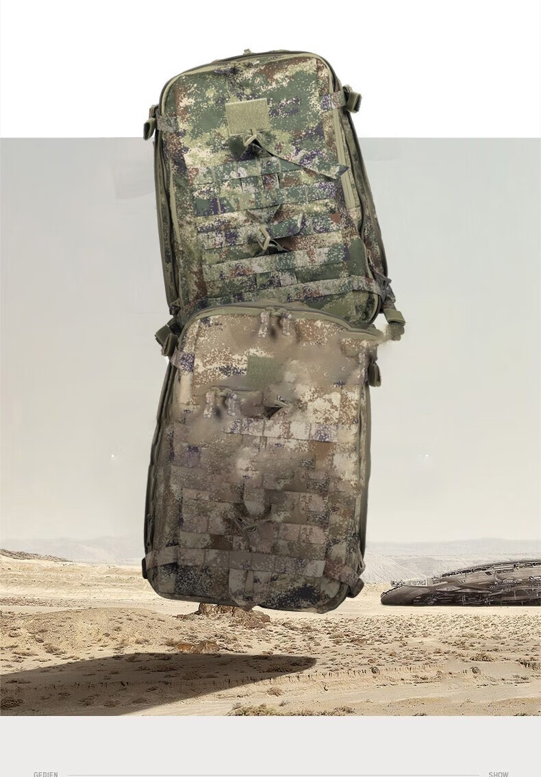 凰一 新式迷彩突击包 背囊迷彩战术双肩背包战备携行包装备登山包旅行