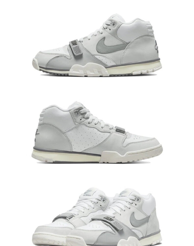 nike耐克男鞋air trainer 1复古灰白休闲跑步鞋夏季新款低帮透气耐磨